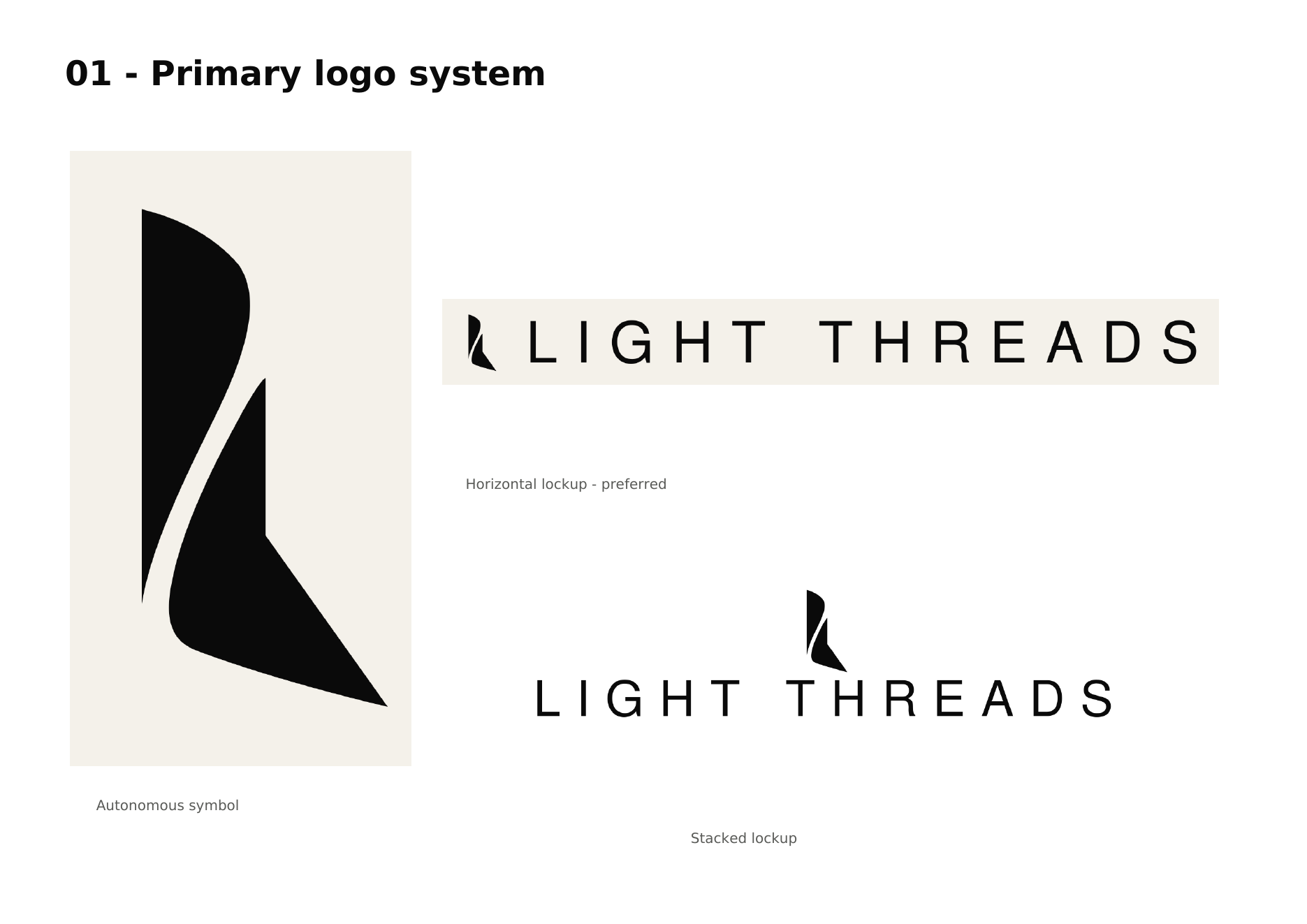 Configurations officielles du logo Light Threads