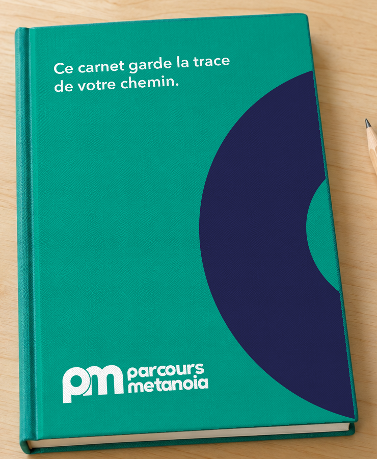 Parcours Metanoia notebook used during a workshop